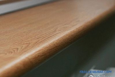 Instalación de un alféizar de ventana de madera hágalo usted mismo