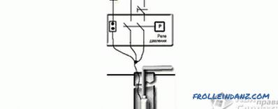 Diagrama de conexión de la bomba sumergible - Conexión del acumulador a la bomba