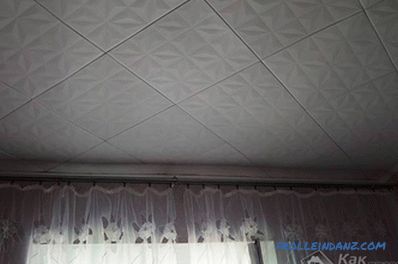 Cómo pegar un azulejo del techo - formas de pegar un azulejo del techo + foto
