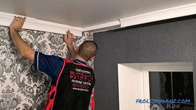 Cómo pegar un plinto de techo - pegamos filetes + foto