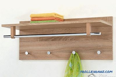 Percha de pared con tus propias manos: cómo hacer una percha para ropa en el pasillo de madera (+ fotos)