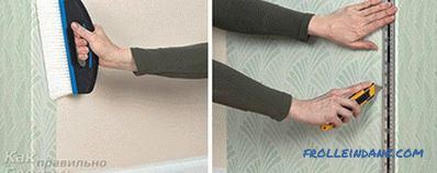 Cómo cortar papel tapiz - características de corte