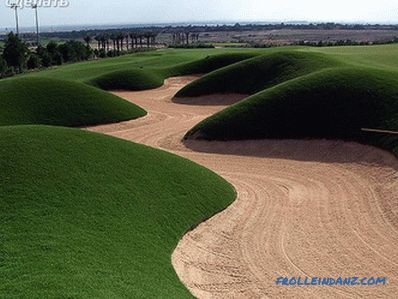 Geoplástico en el diseño del paisaje - la fabricación de colinas artificiales (+ fotos)