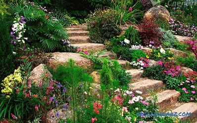Hágalo usted mismo escalera de jardín - arreglo de área desigual + dibujos