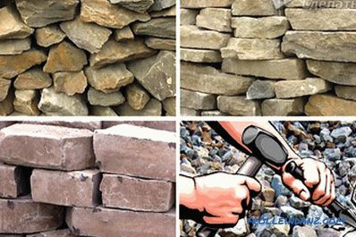 Los cimientos de piedra con sus propias manos (+ fotos).
