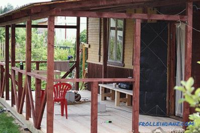 Cómo adjuntar una veranda a la casa con sus propias manos (+ fotos)