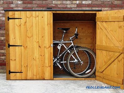 Garaje de madera hágalo usted mismo - cómo hacer + esquemas, foto