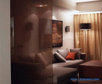 Particiones de vidrio en el apartamento - apartamento interior (+ fotos)