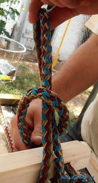 Escalera de cuerda hágalo usted mismo (+ fotos)